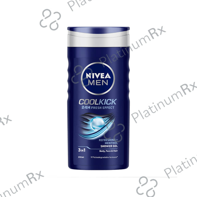 Nivea Men Shower Gel for Body Skin & Hair Coolkick 250ml