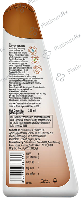 Everyuth Naturals Body Lotion Nourishing Cocoa 200 ml