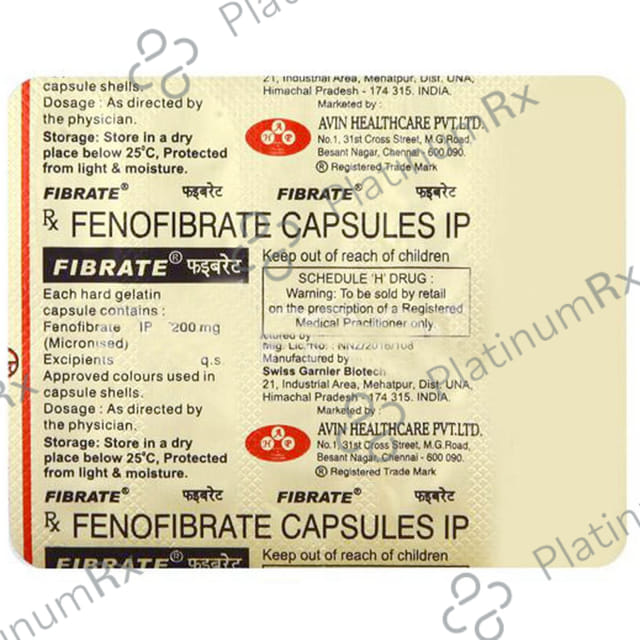Fibrate 200mg Tablet 10s