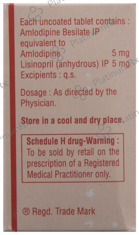 Amlace 5/5mg Tablet 10s