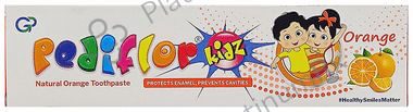 Pediflor Kidz Toothpaste - Protects Enamel & Prevents Cavity - Flavour Orange 70gm