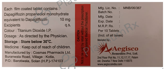 Dapagear 10mg Tablet 10s