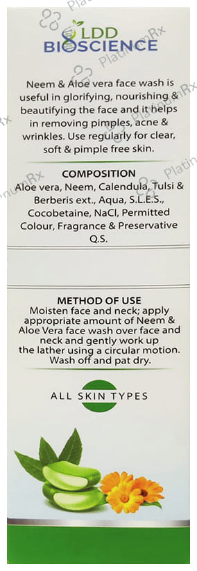 LDD Bioscience Neem & Aloe Vera Face Wash