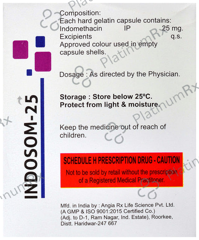 Indosom 25mg Capsule 10s