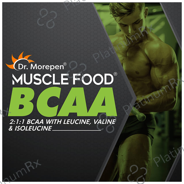 Dr. Morepen Muscle Food BCCA for Lean Muscles, Performance & Strength - Flavour Pineapple Play