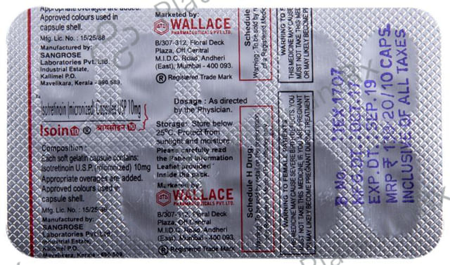 Isoin 10mg Capsule 10s