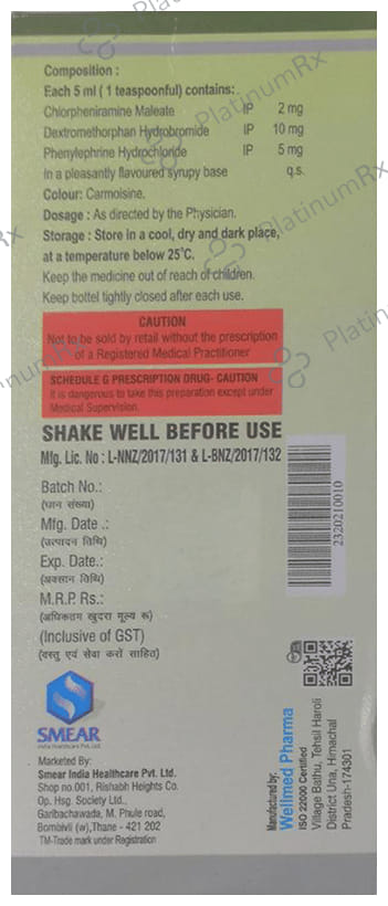 Cufsmear Syrup 100ml