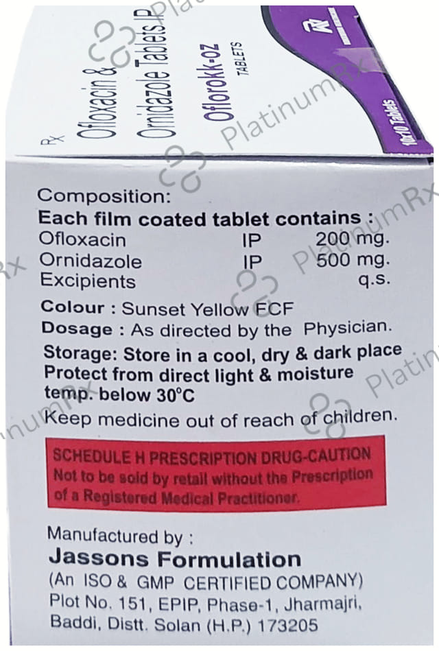 Oflorokk OZ 200mg/500mg Tablet