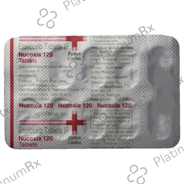 Nucoxia 120mg Tablet 10s
