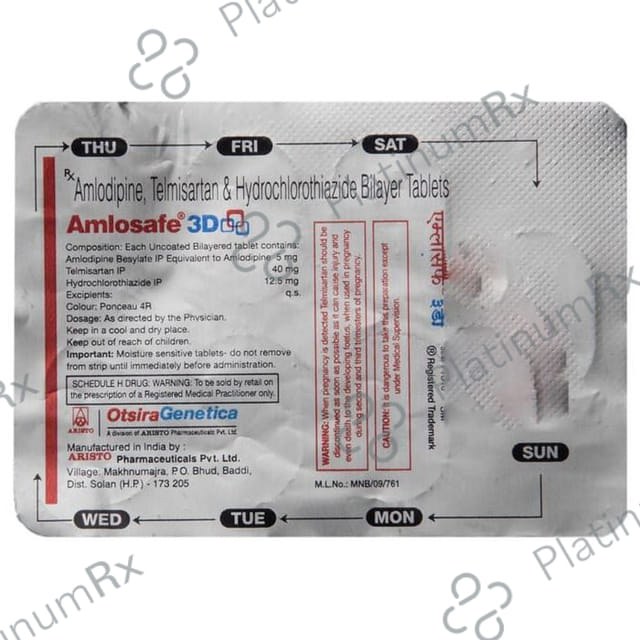 Amlosafe 3D 5/12.5/40mg Tablet 10s