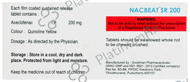 Nacbeat SR 200 Tablet