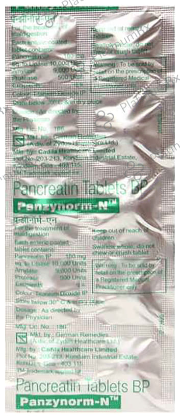 Panzynorm N 180mg Tablet 10s
