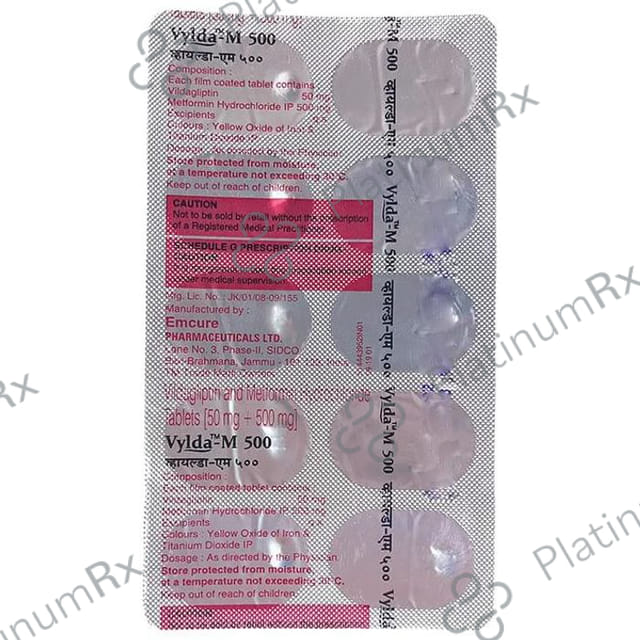 Vylda M 500/50mg Tablet 10s