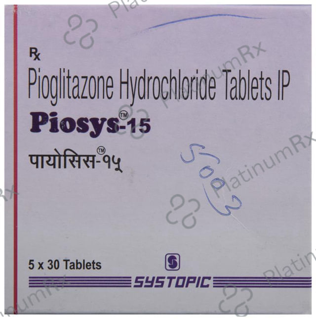 Piosys 15mg Tablet 30s