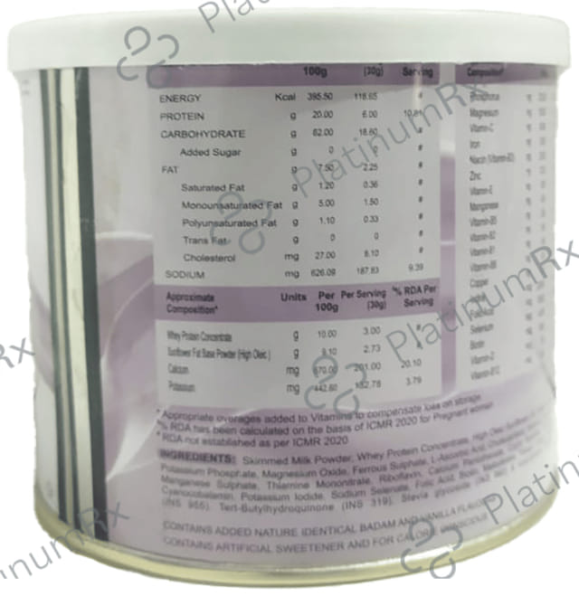 Nutri Right Mom with Whey Protein, Vitamins & Minerals Flavour Powder Sugar Free Vanilla