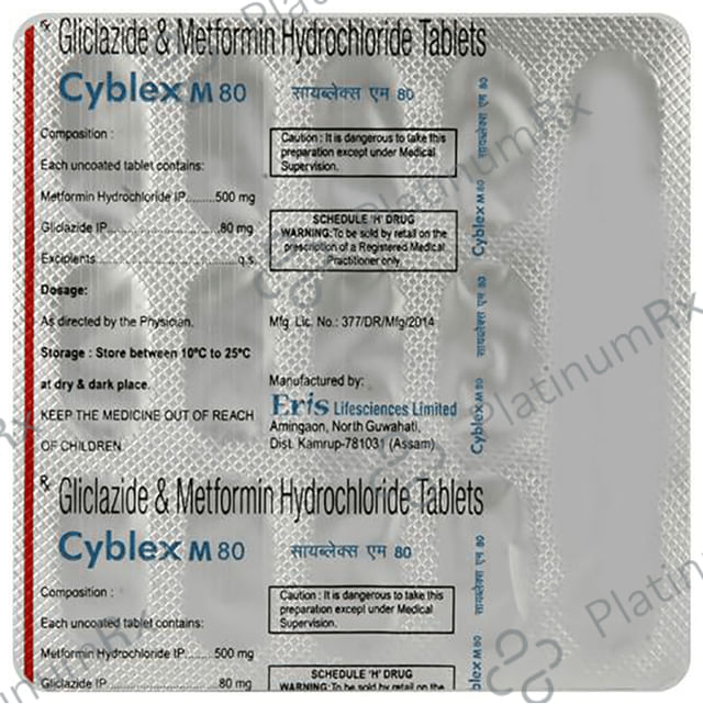 Cyblex M 80/500mg Tablet 15s