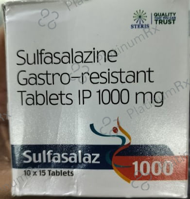 Sulfasalaz 1000mg Tablet 15s