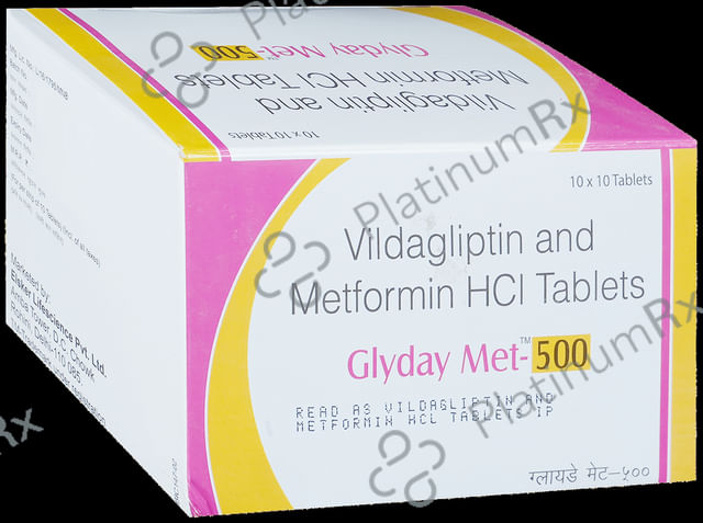 Glyday Met 500mg Tablet 10s