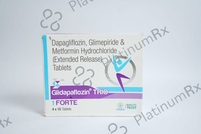 Glidapaflozin Trio 1/10/1000mg Forte Tablet ER 15s