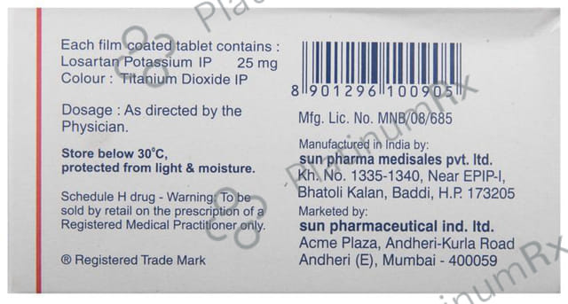 Covance 25mg Tablet 10s