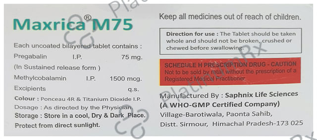 Maxrica M75 Tablet SR