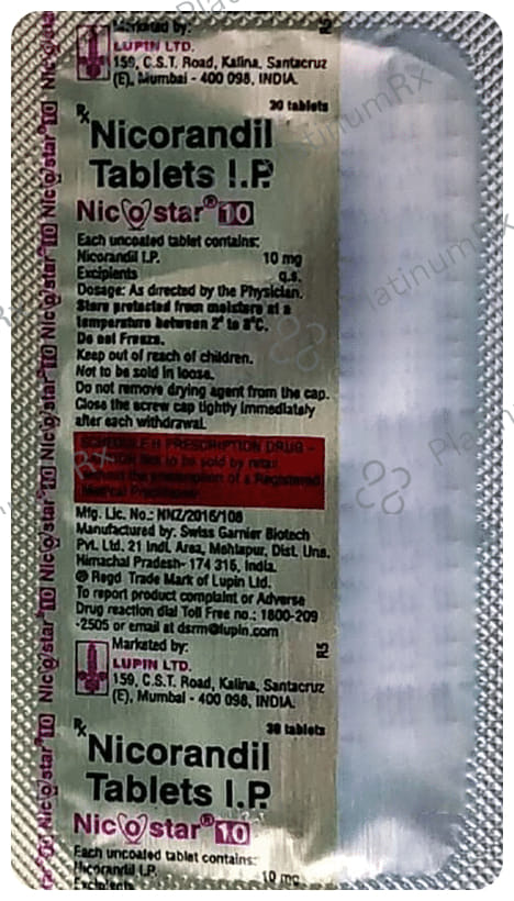 Nicostar 10mg Tablet 30s