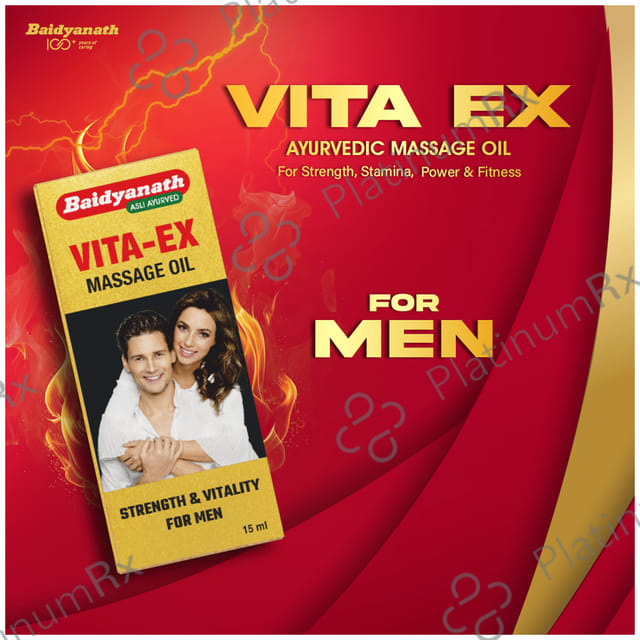 Baidyanath Vita EX Massage Oil - For Vigour & Vitality in Men