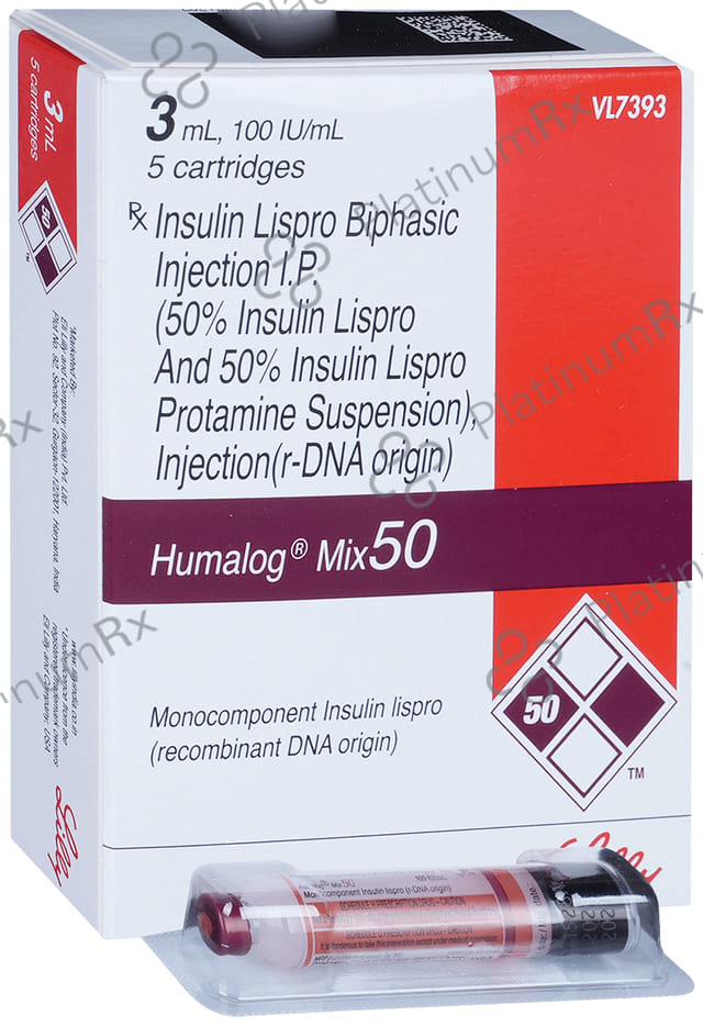 Humalog Mix 50/50 (100 IU/ml) (1*3ml Refill Cartridge / Injection)
