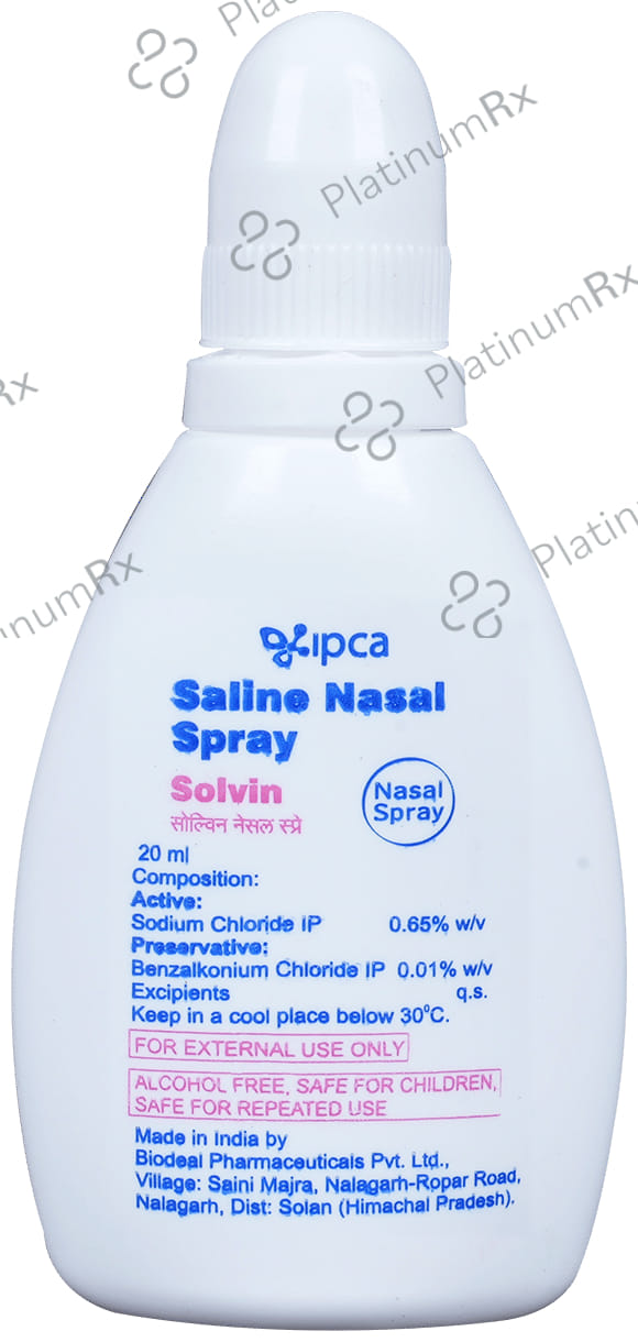 Solvin 0.65% Nasal Spray 20ml