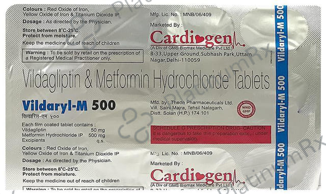 Vildaryl M 500/50mg Tablet 15s