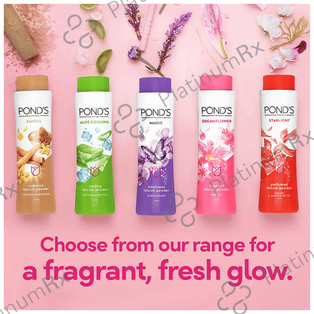 Pond's Magic Freshness Talc Powder Dreamflower Pink Lily