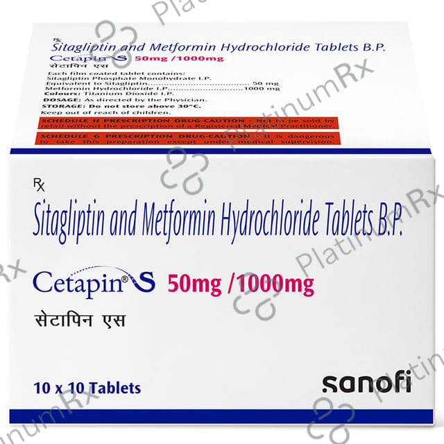 Cetapin S 50/1000mg Tablet 10s