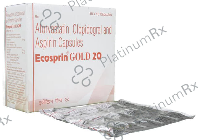 Ecosprin Gold 75/20/75mg Capsule 15s