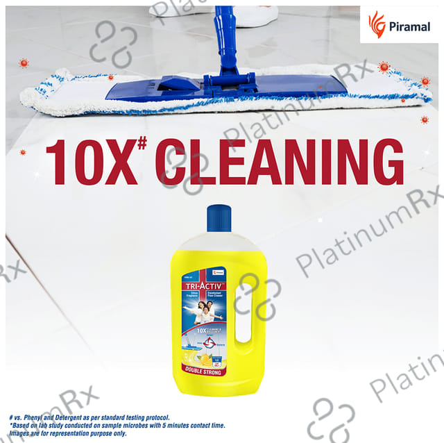 Piramal Tri-Activ Double Strong Disinfectant Floor Cleaner Citrus Fragrance 1000 ml