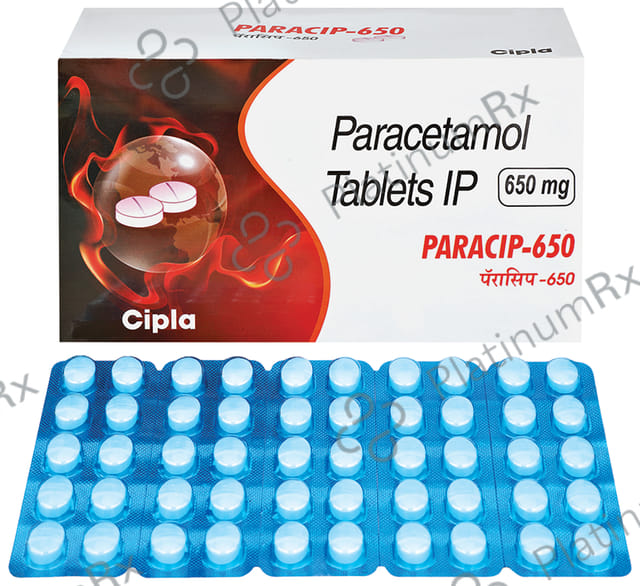Paracip 650mg Tablet 10s