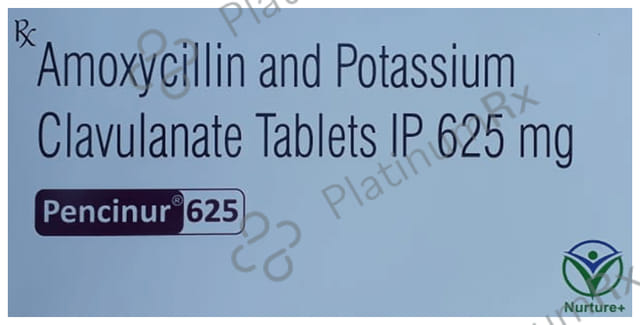 Pencinur CV 500mg/125mg Tablet