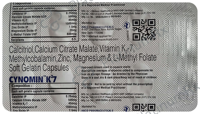 Cynomin K27 Soft Gelatin Capsule 10s