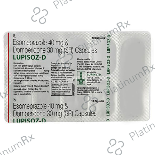 Lupisoz D 30/40mg Capsule SR 10s