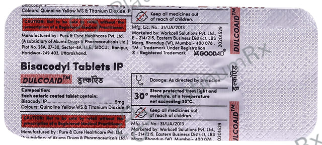 Dulcoaid Tablet 10s