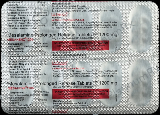 Mesahenz 1200mg Tablet PR 10s