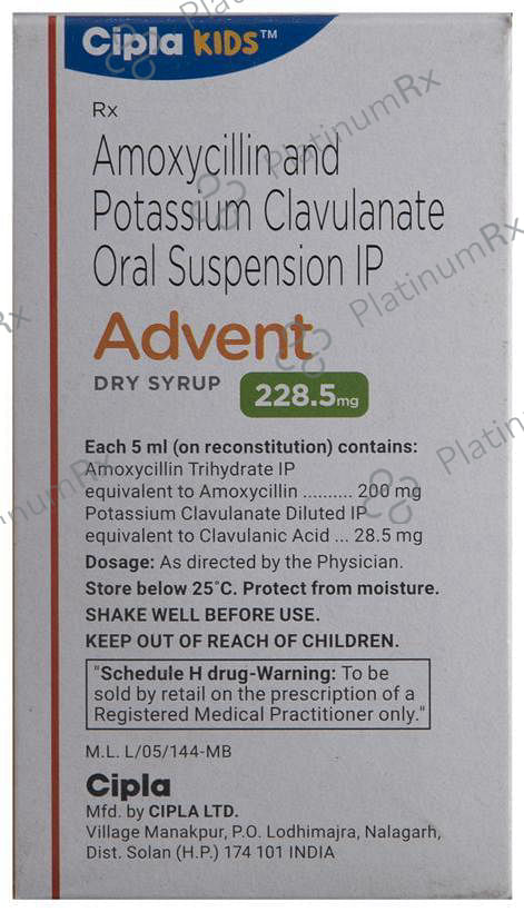 Advent 228.5mg Dry Syrup 60ml