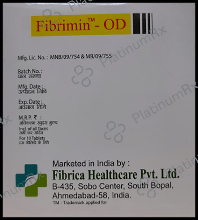 Fibrimin OD 1200mg Tablet PR 10s