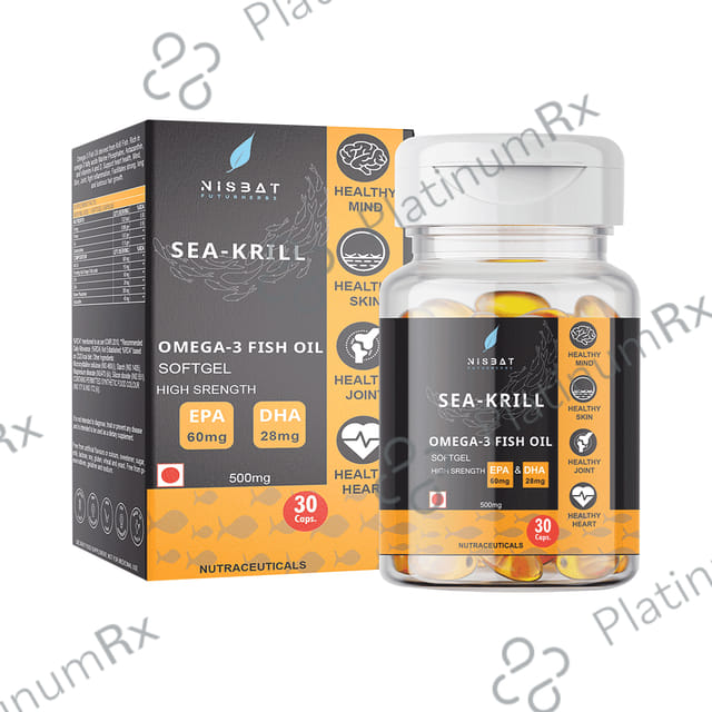 Nisbat Futurherbs Sea Krill Omega 3 Fish Oil 500mg Capsule 30s