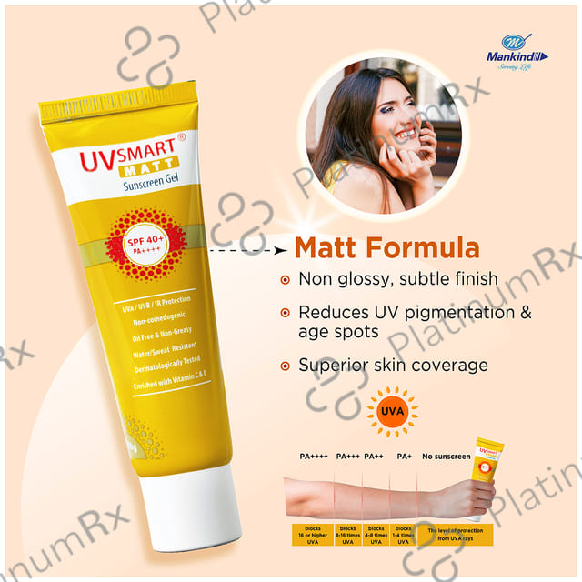 UVsmart Matt Sunscreen Gel 50gm