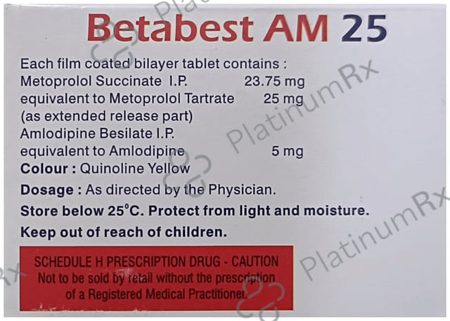 Betabest AM 5/25mg Tablet 10s