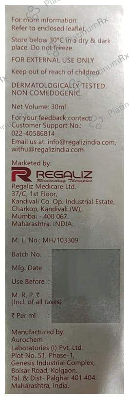 Regaliz Truderma Regen Night Repair Serum 30ml