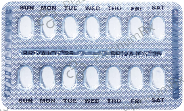 Brivajoy 25mg Tablet 14s