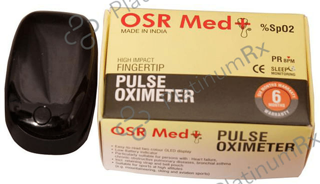 Osr Medplus High Impact Fingertip Pulse Oximeter Black