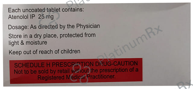 Tenolol 25mg Tablet 14s