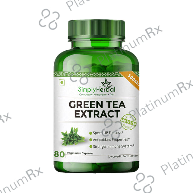 Simply Herbal Green Tea Extract Vegetarian Capsule